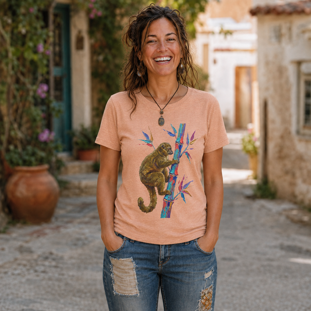 Bamboo Climber Round Neck T-Shirt