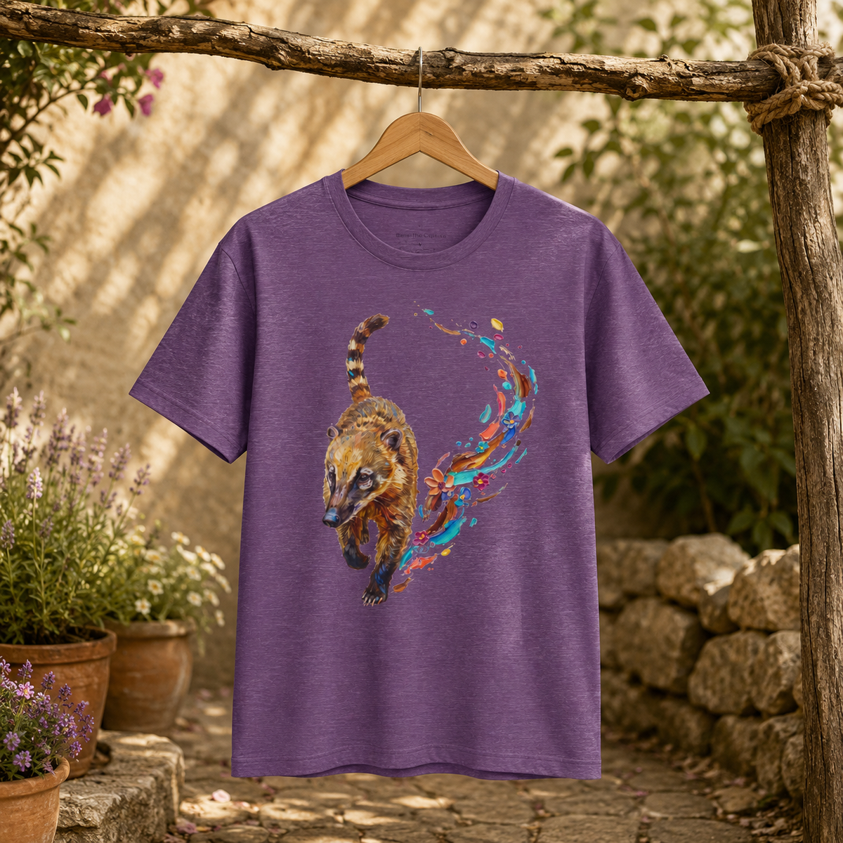 Coati in Motion Round Neck T-Shirt