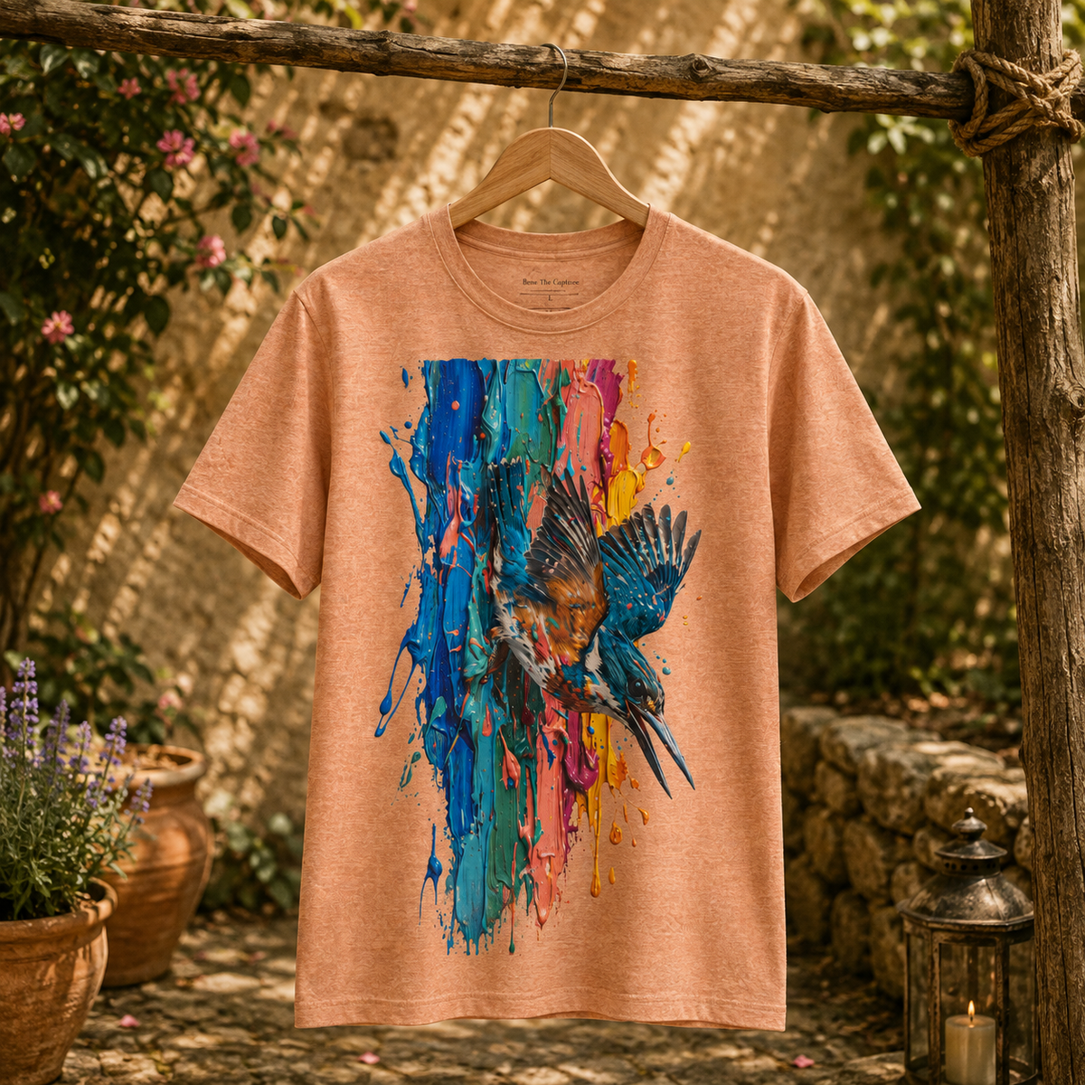 Kingfisher Dive Round Neck T-Shirt