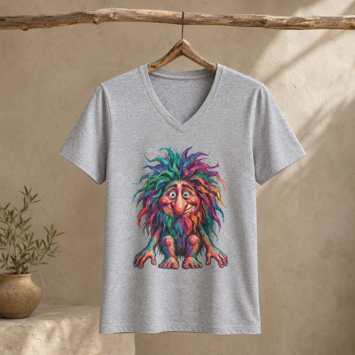 Wild Color V-Neck T-Shirt