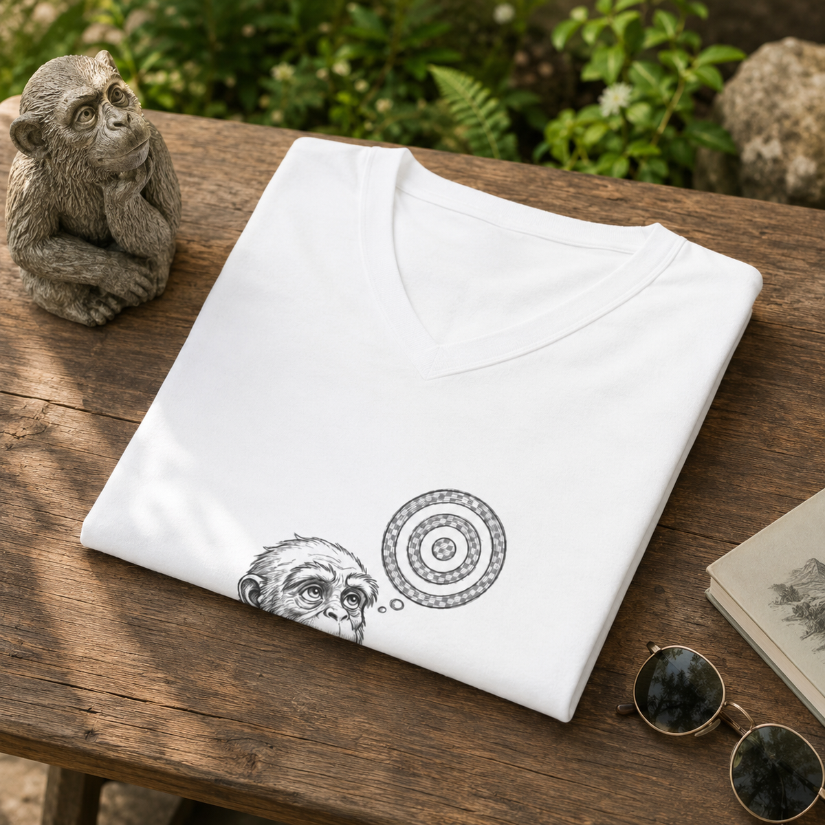 See the Bullseye V-Neck T-Shirt