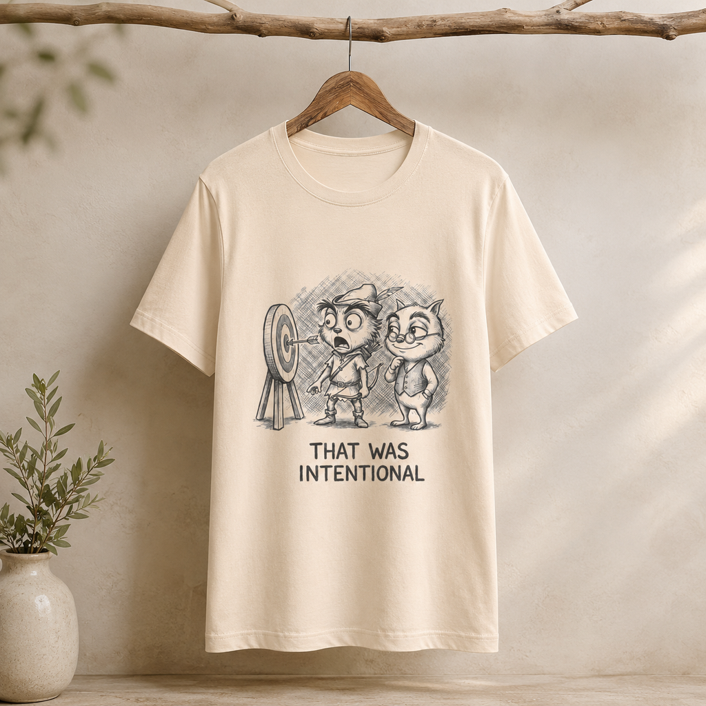 That Was Intentional Round Neck T-Shirt