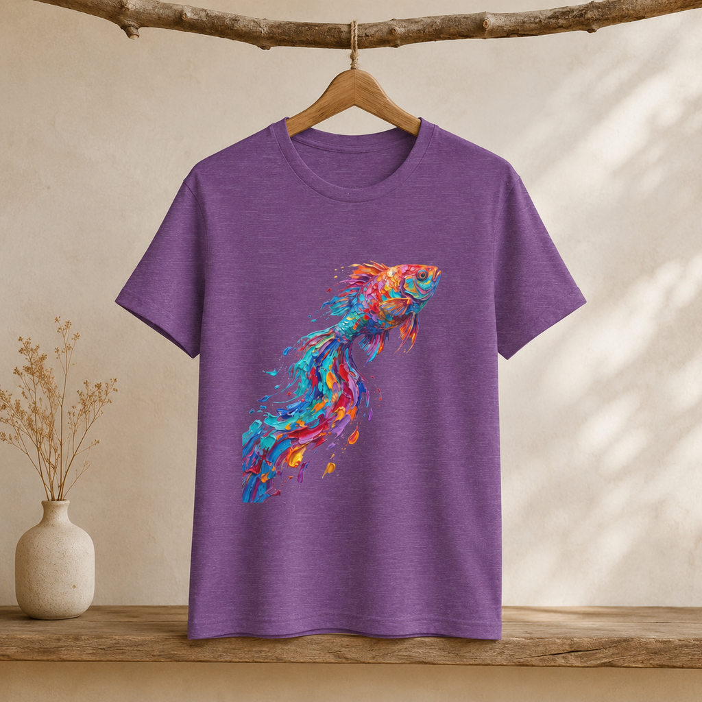 Betta in Motion Round Neck T-Shirt