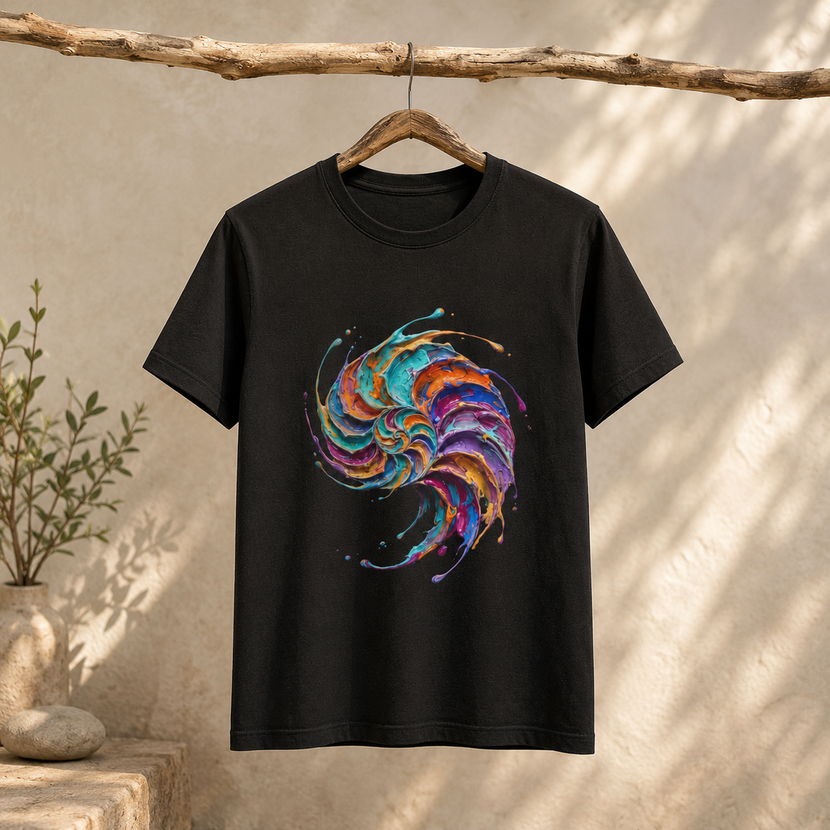 Nautilus in Motion Round Neck T-Shirt