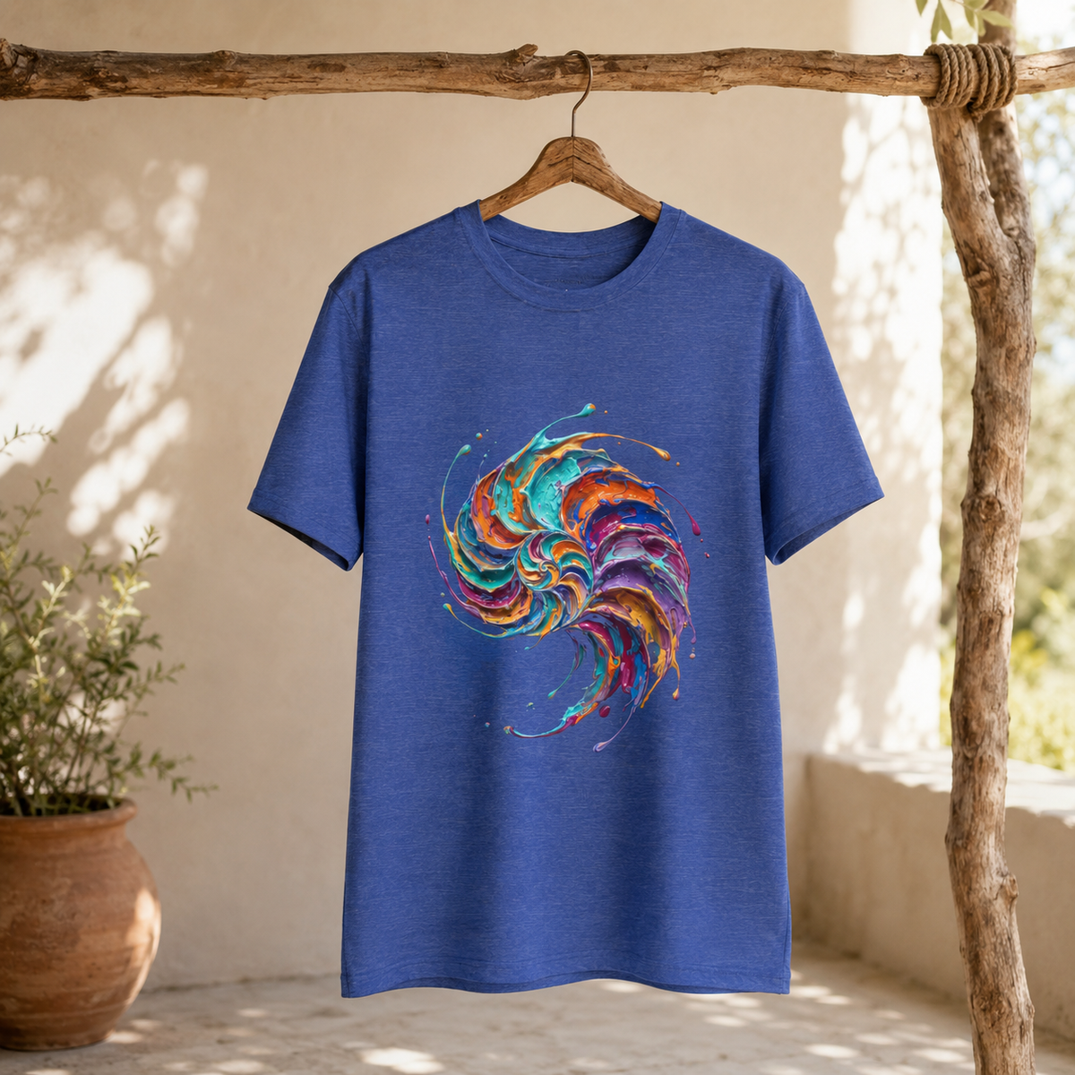 Nautilus in Motion Round Neck T-Shirt