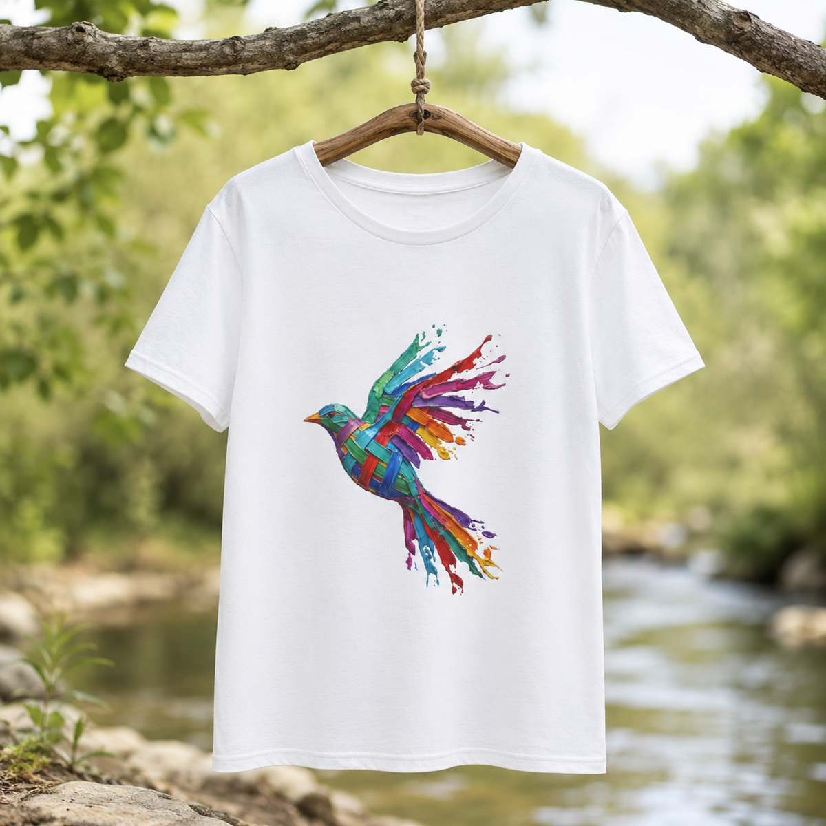 Unbound Wings Round Neck T-Shirt