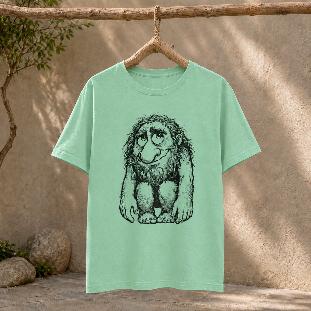 Hopeful Caveman - Unisex Graphic Round Neck T-Shirt