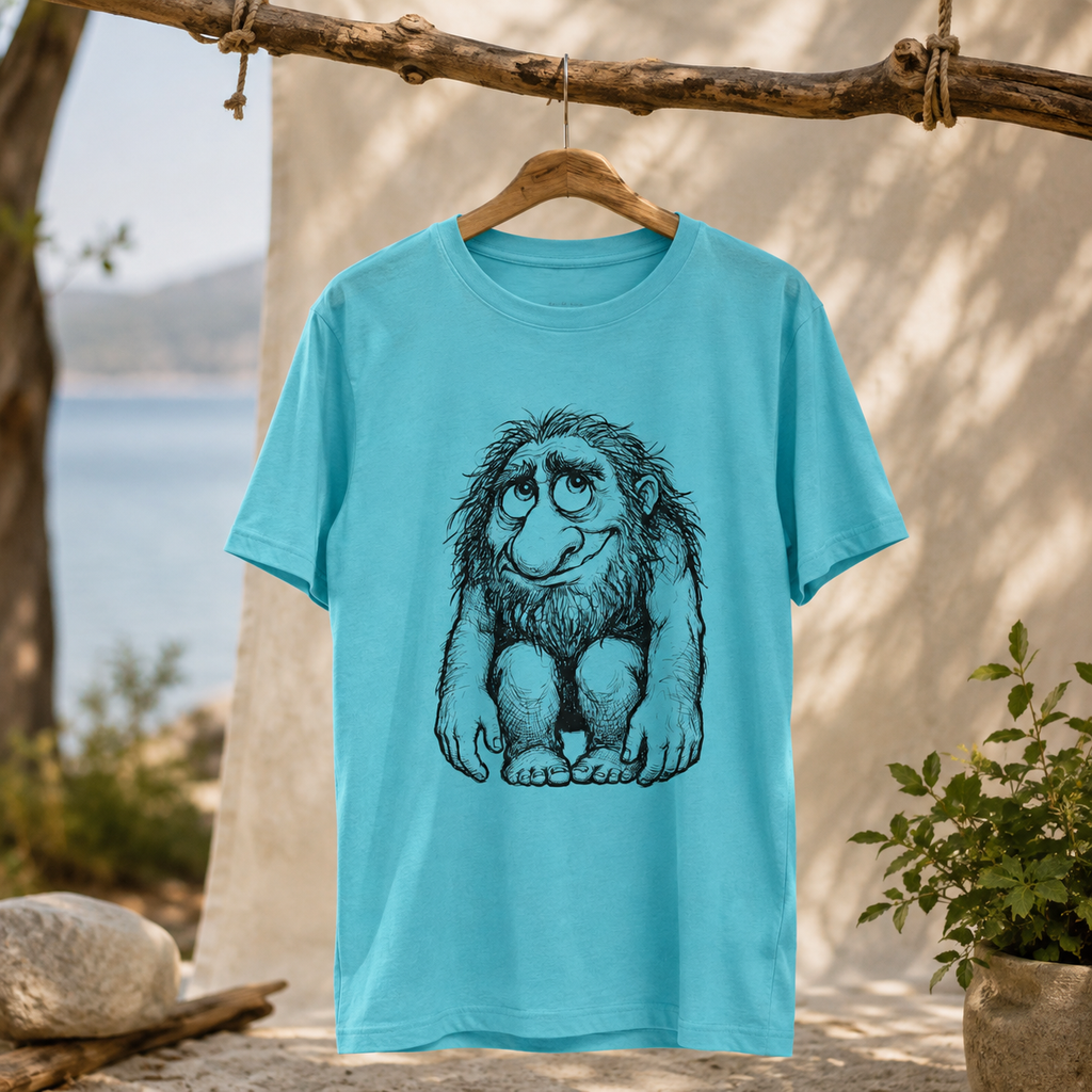 Hopeful Caveman - Unisex Graphic Round Neck T-Shirt