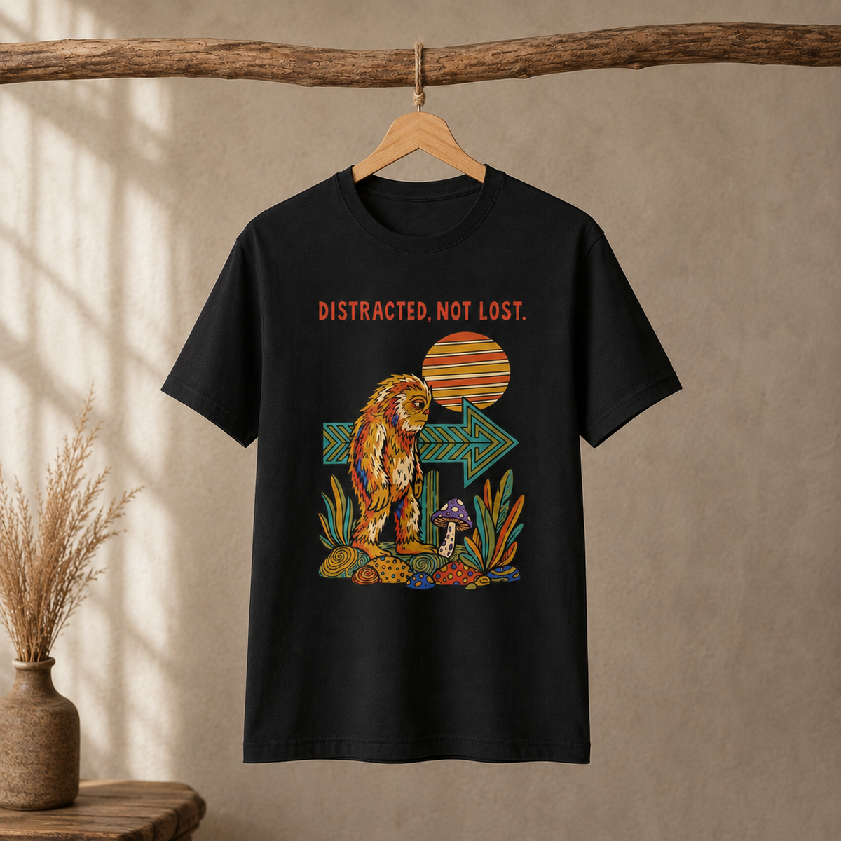 Distracted UNISEX Round Neck T-Shirt