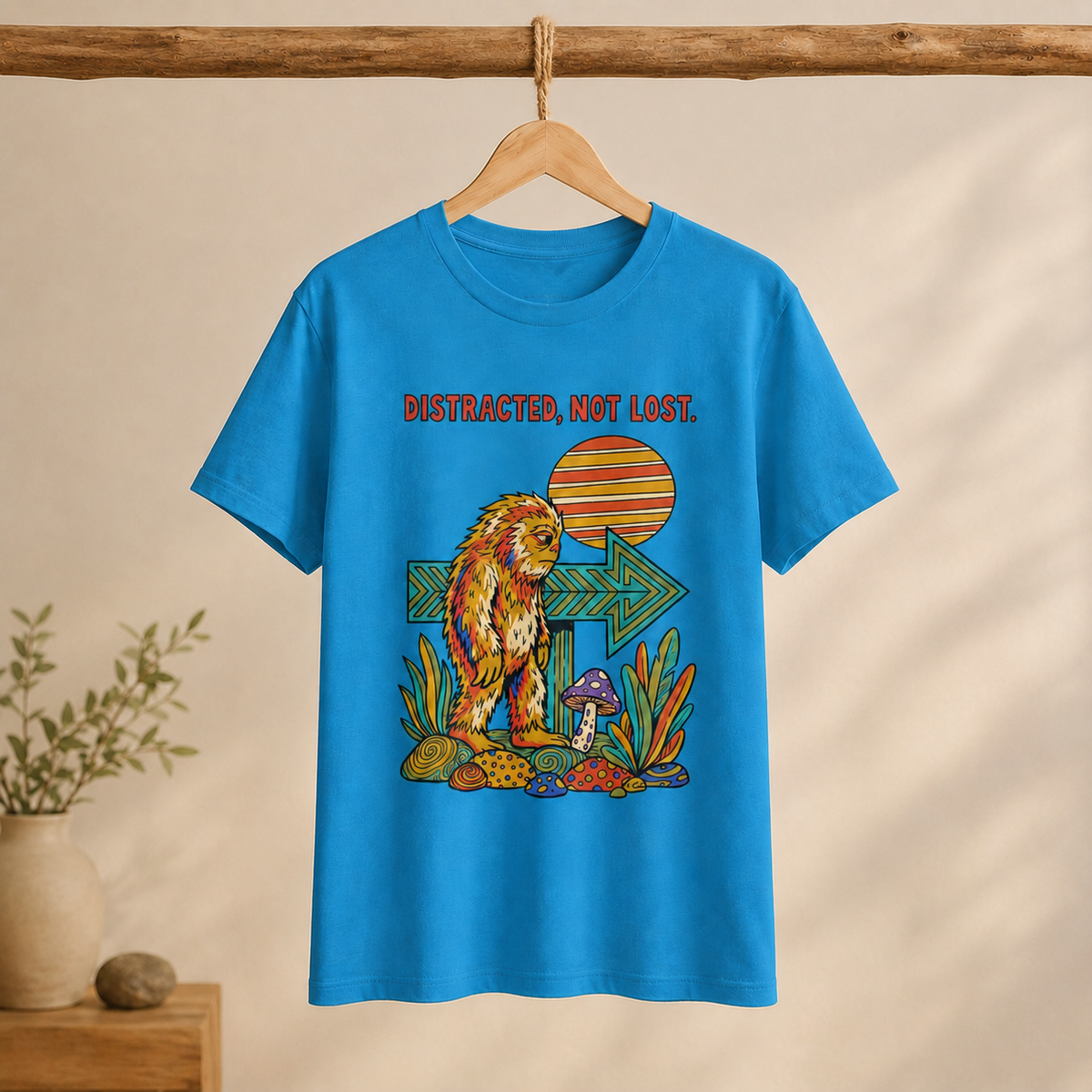 Distracted UNISEX Round Neck T-Shirt