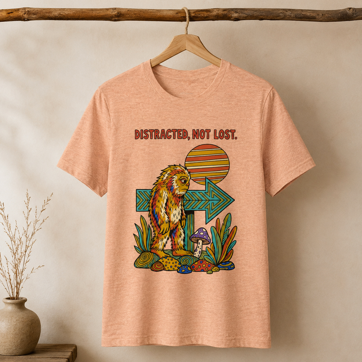 Distracted UNISEX Round Neck T-Shirt