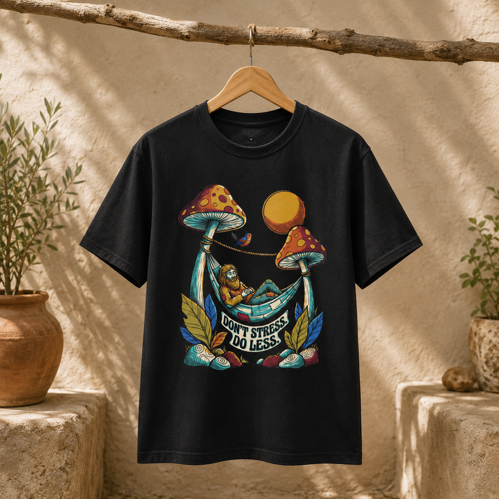 Don't Stress UNISEX Graphic Round Neck T-Shirt