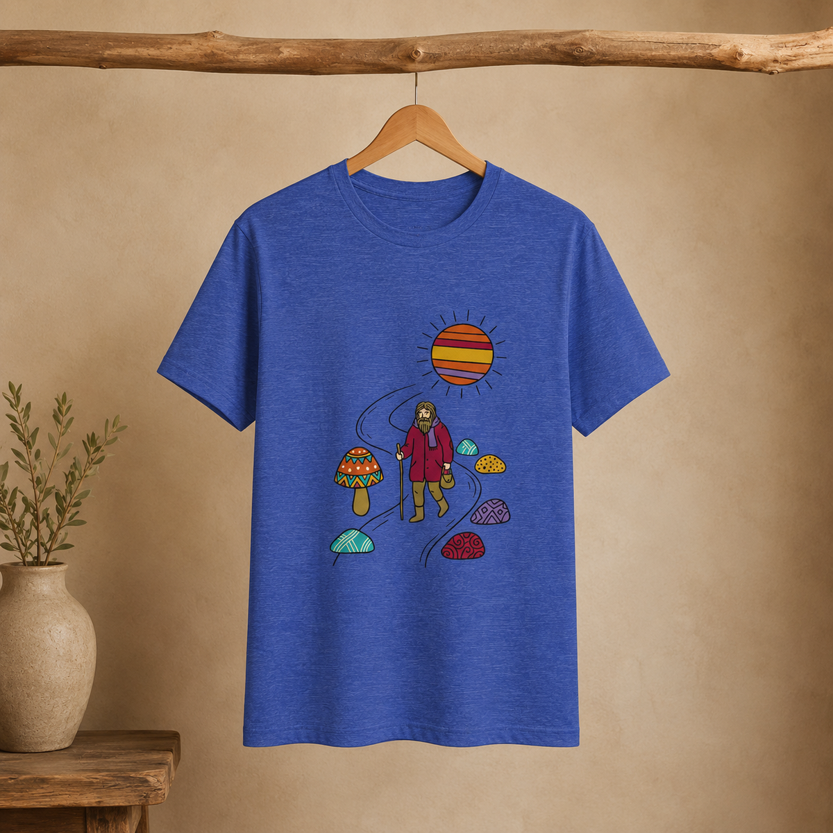 Wandering Through Wonder — Unisex Graphic Round Neck T-Shirt