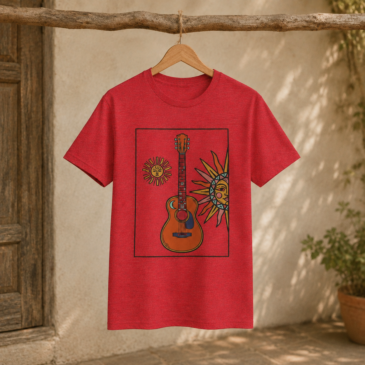 Solar Strings — Unisex Graphic Round Neck T-Shirt