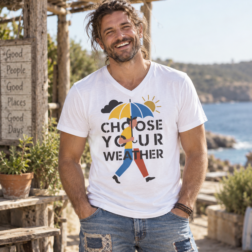 Choose Your Weather — SOMNIA Unisex V-Neck T-Shirt