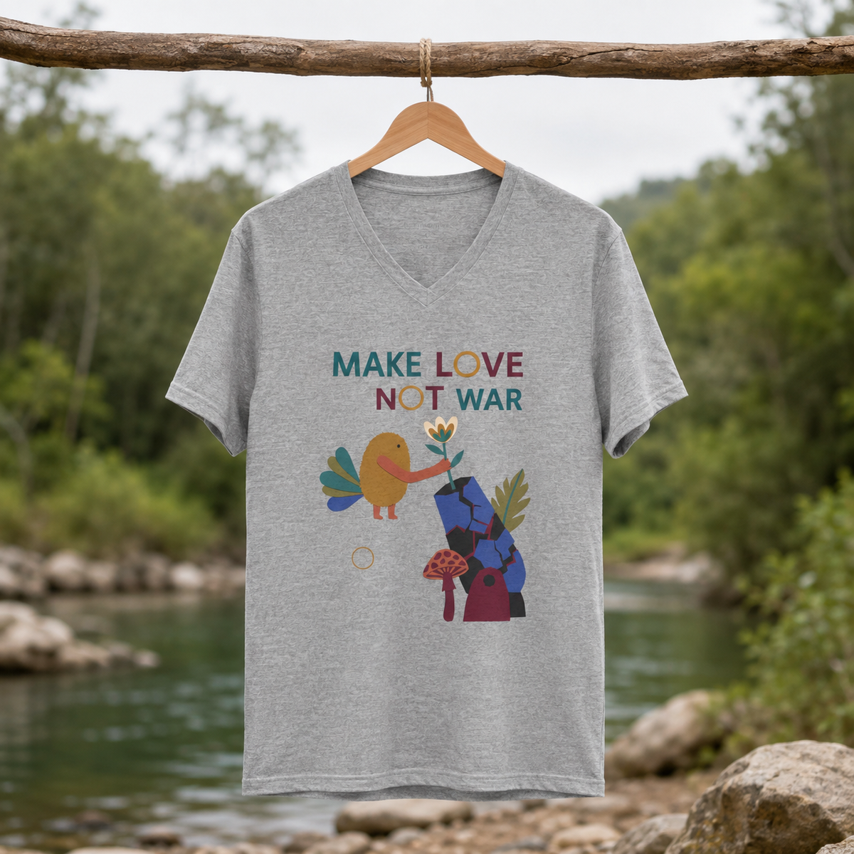Make Love Not War — Unisex Graphic T-Shirt