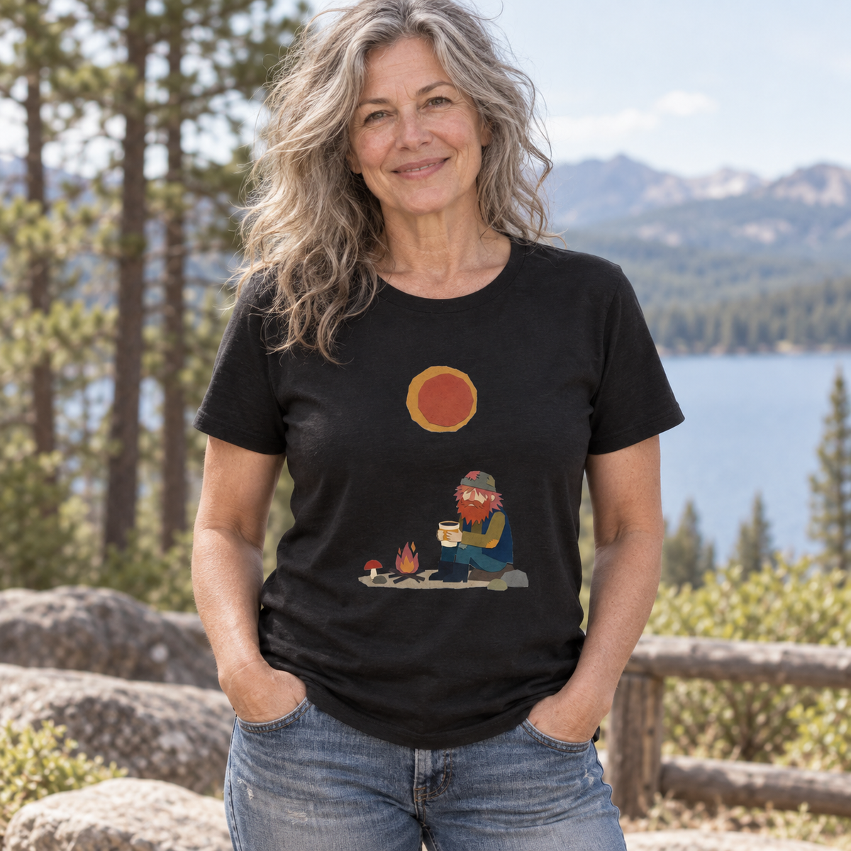 Quiet Campfire — Unisex Graphic T-Shirt