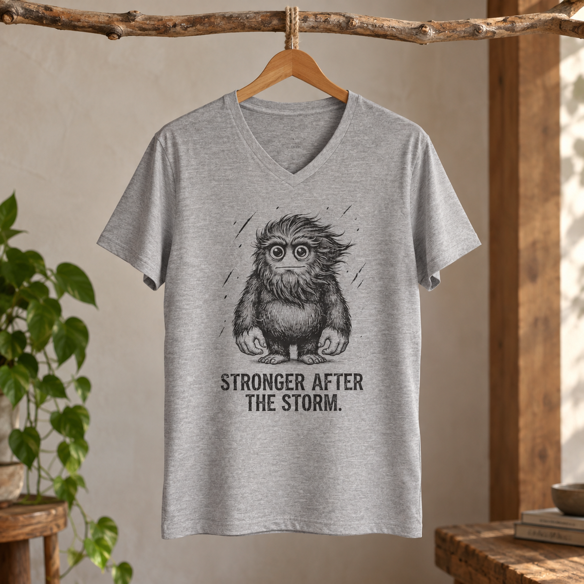 Stronger After the Storm - Unisex V-Neck T-Shirt
