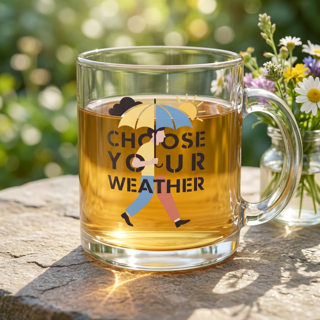 Choose Your Weather – 10 oz Glass Coffee Mug