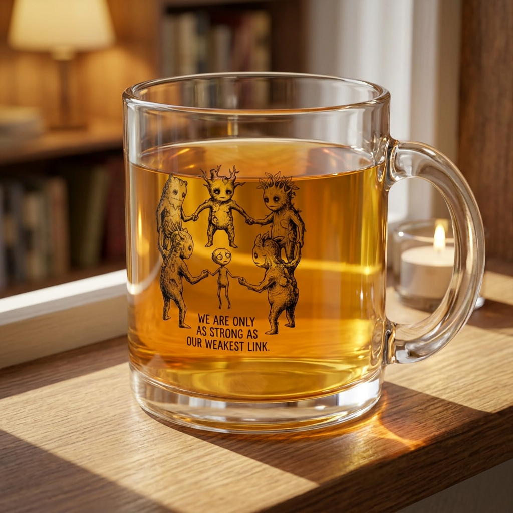 We Are Only as Strong as Our Weakest Link – 10 oz Glass Coffee Mug