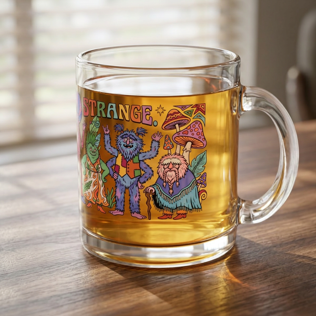 Stay Strange – 10 oz Glass Coffee Mug