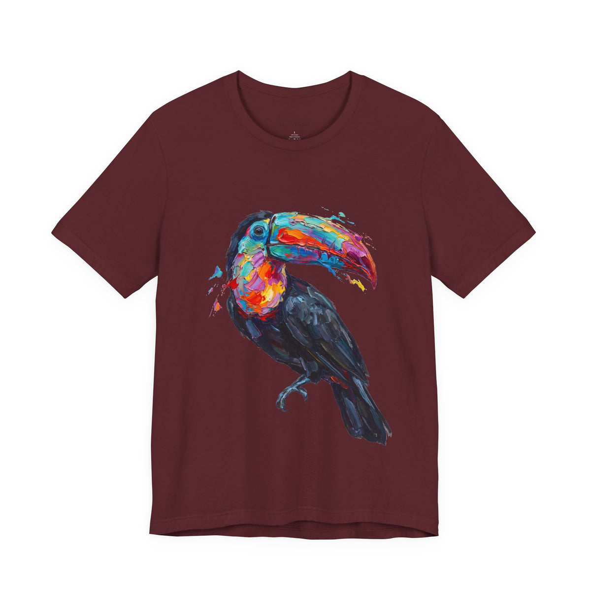 Toucan in Full Color Round Neck T-Shirt