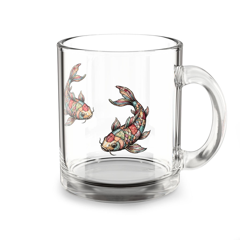 Koi for Good Luck – 10 oz Glass Coffee Mug