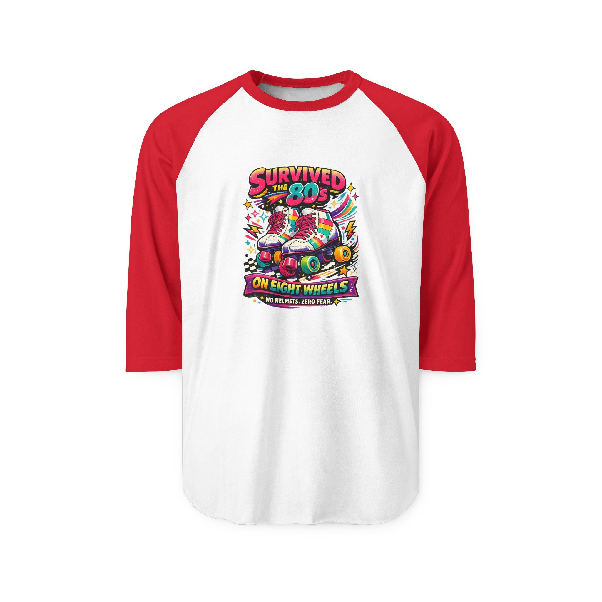 Women’s Survived the 80s on Eight Wheels Retro Roller Skate Shirt