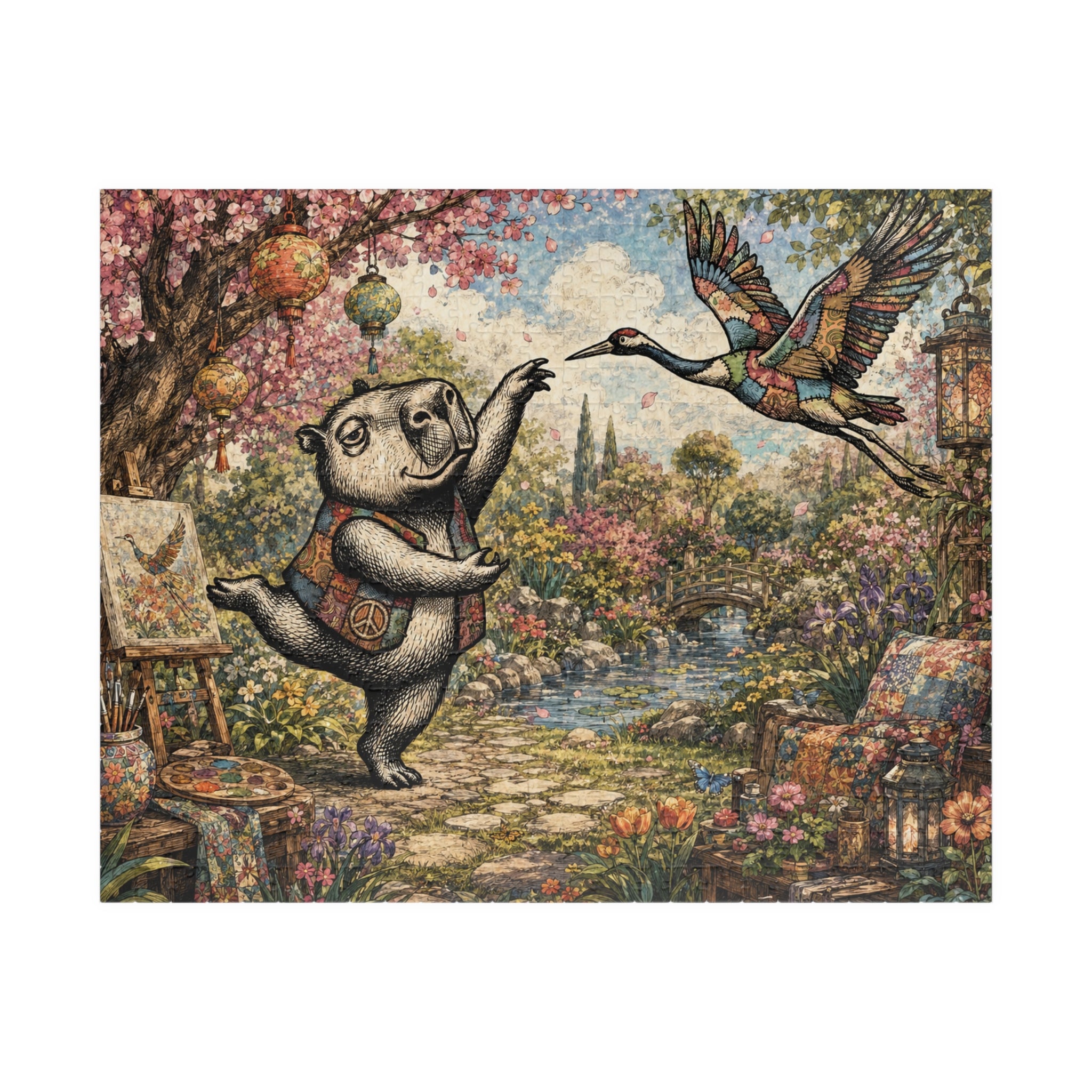 Bento Garden Flight 520-Piece Puzzle