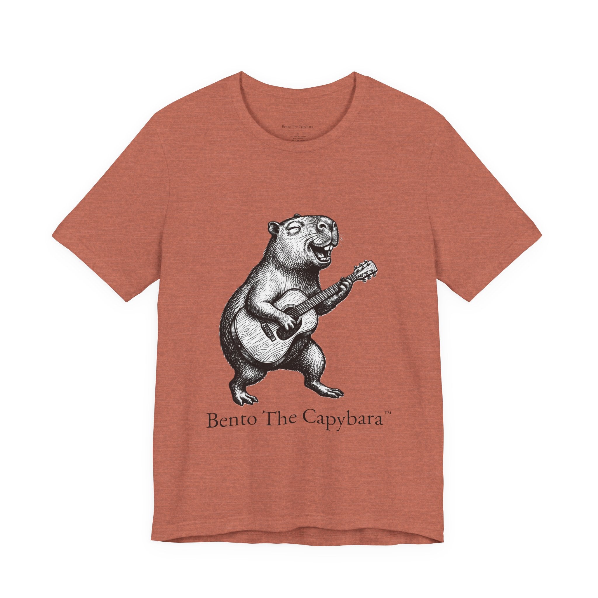 Musical Vibes Capybara UNISEX Round Neck T-Shirt