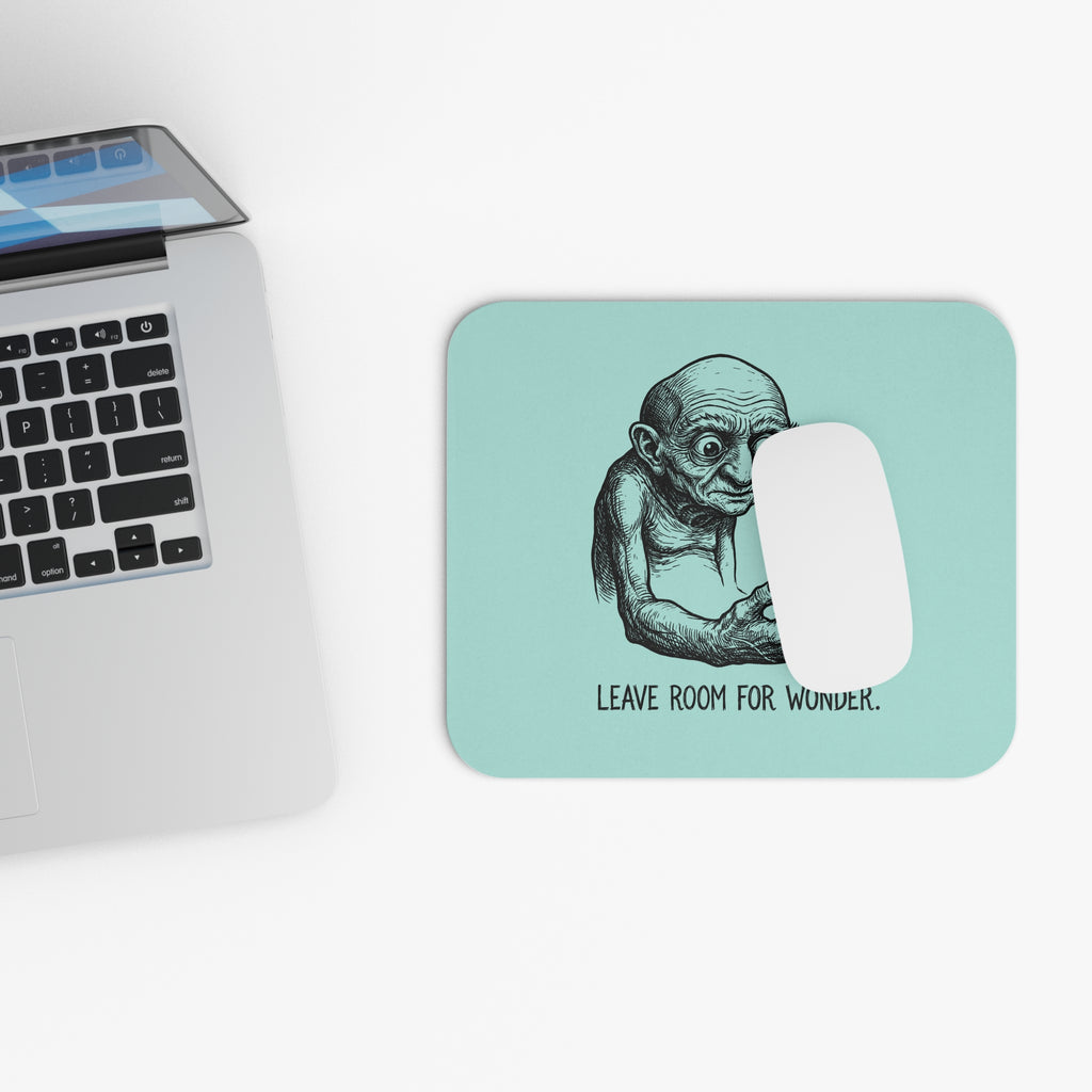 Leave Room for Wonder — Pale Aqua Mouse Pad
