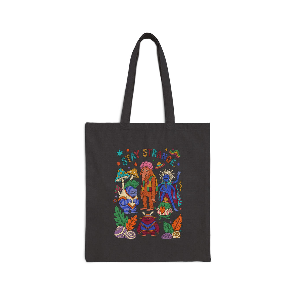 Stay Strange Cotton Canvas Tote Bag