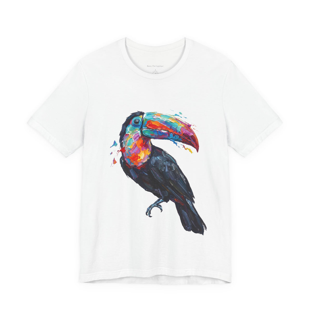 Toucan in Full Color Round Neck T-Shirt
