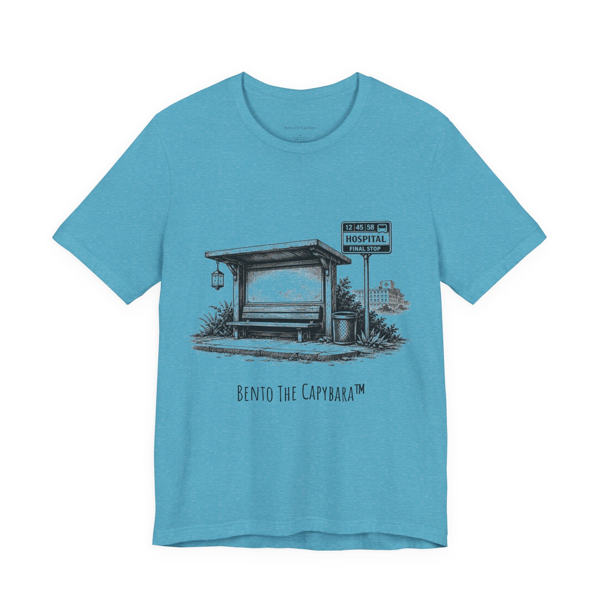 Light Shirt Dark Humor – Final Stop Hospital Tee