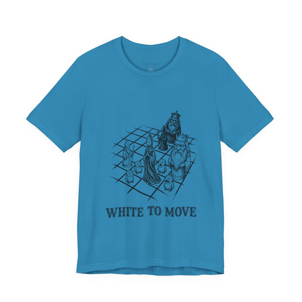 Strange Endgame — White to Move Round Neck T-Shirt