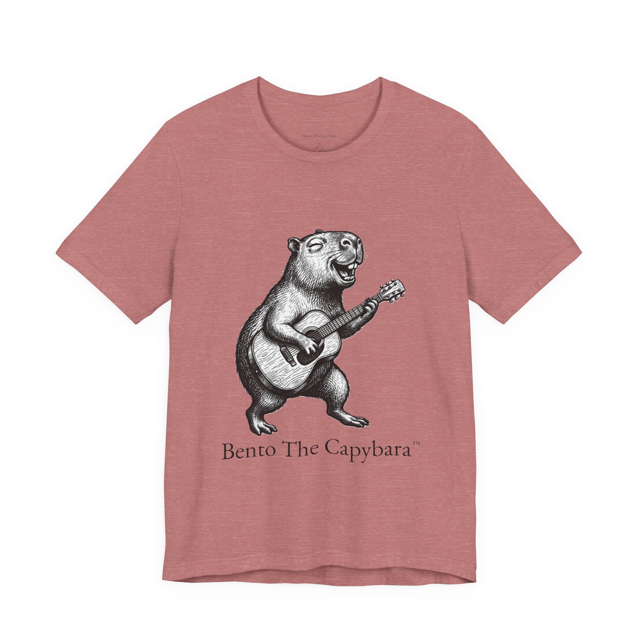Musical Vibes Capybara UNISEX Round Neck T-Shirt