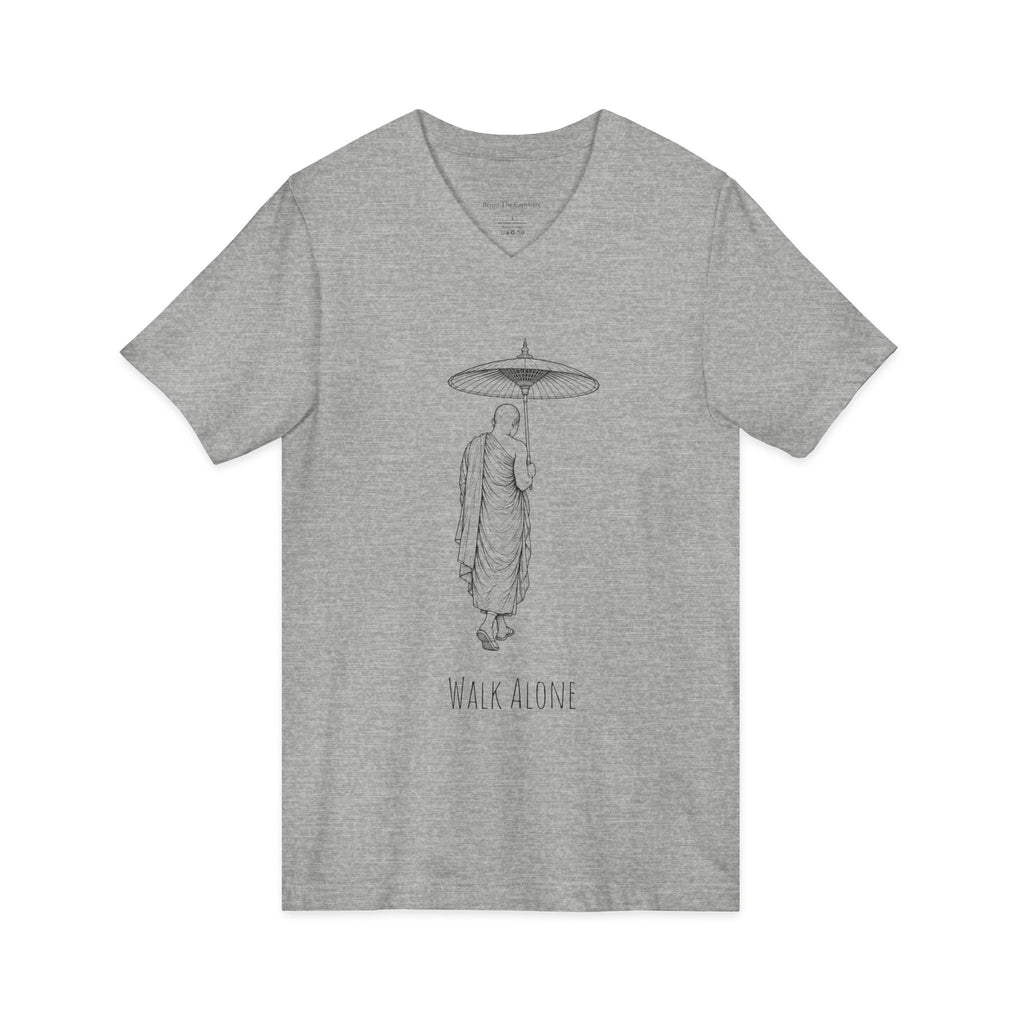 Walk Alone Men's Short Sleeve V-Neck Tee