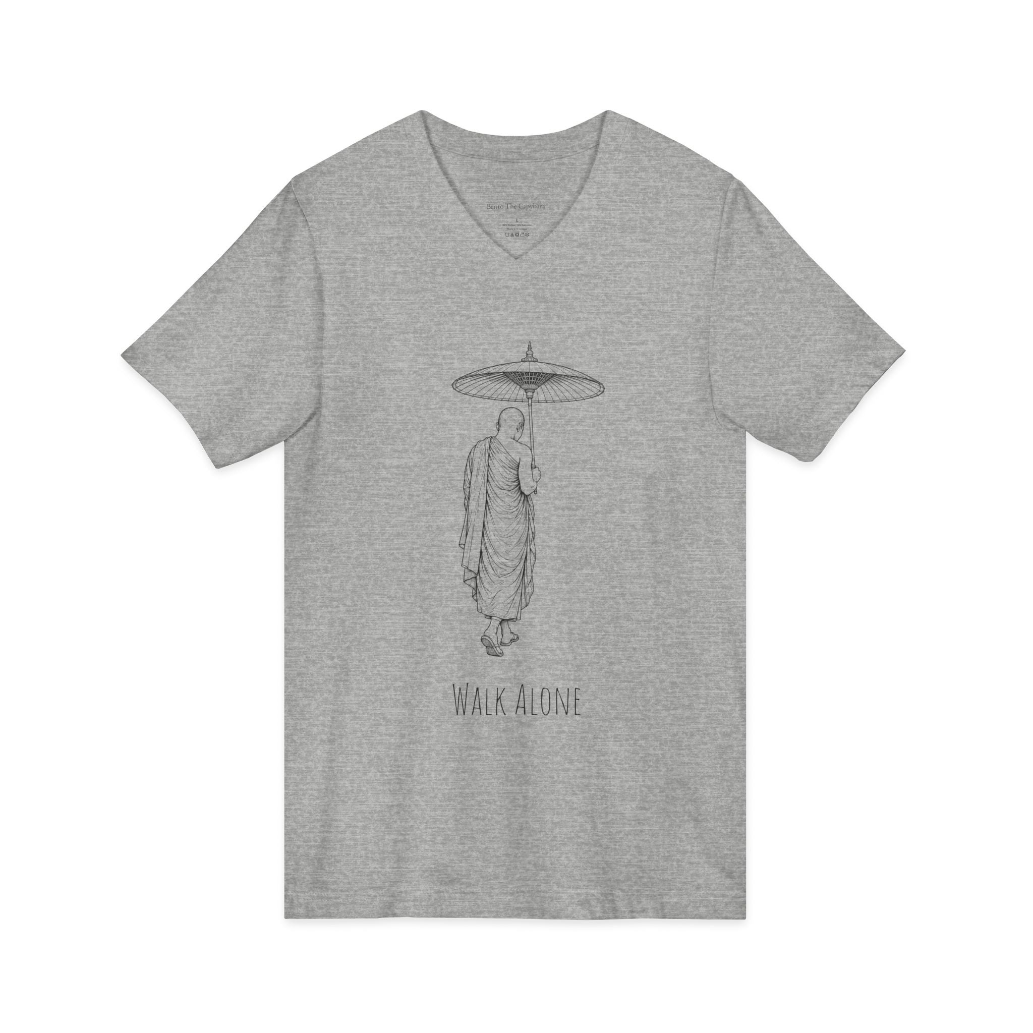 Walk Alone Men's Short Sleeve V-Neck Tee