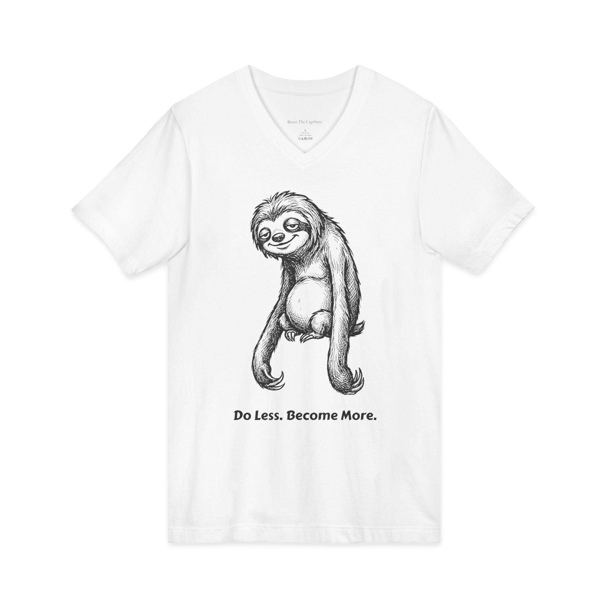 Less is More - Men's V-Neck Tee