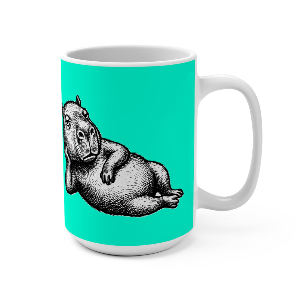 Bento The Capybara Turquoise 15oz Mug