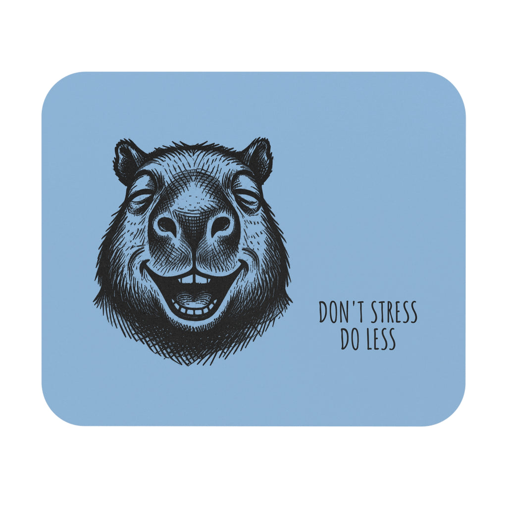 Bento The Capybara Don’t Stress, Do Less Mouse Pad – Light Blue