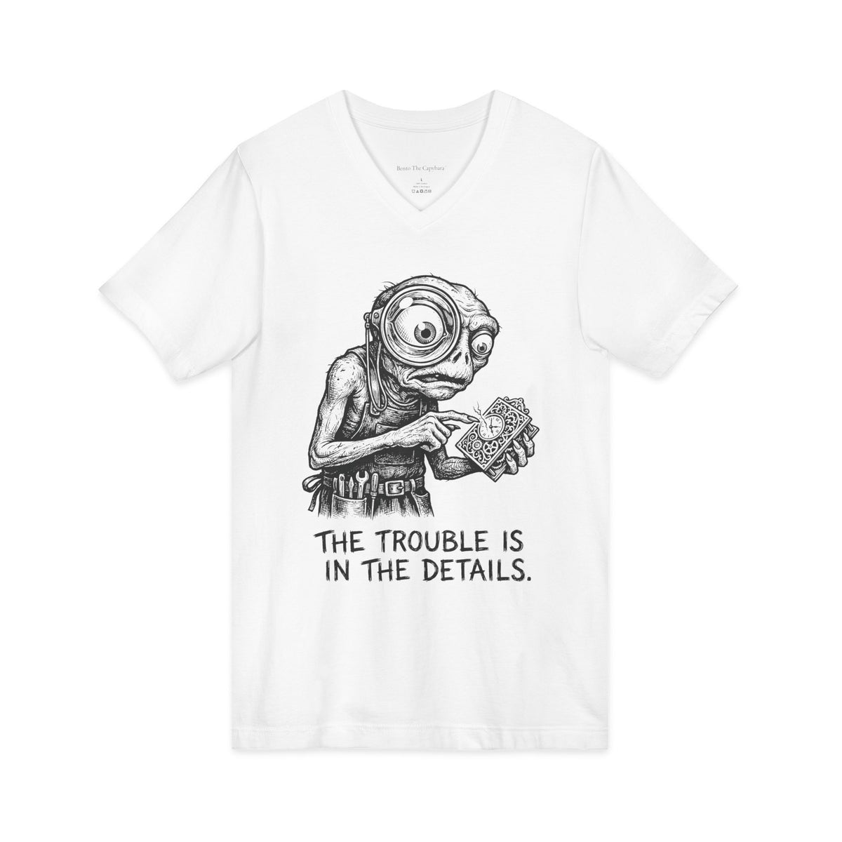 The Trouble in the Details V-Neck T-Shirt