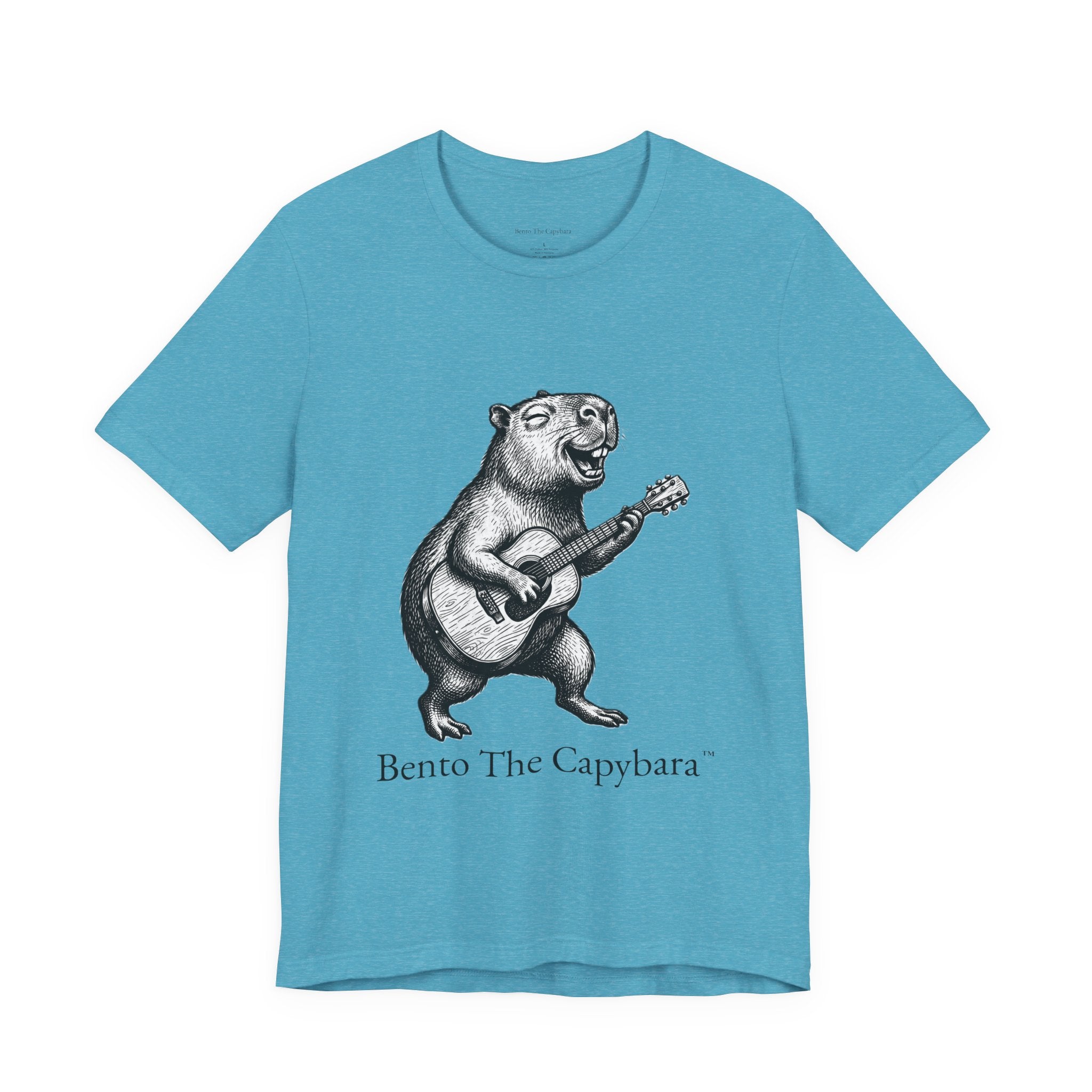 Musical Vibes Capybara UNISEX Round Neck T-Shirt