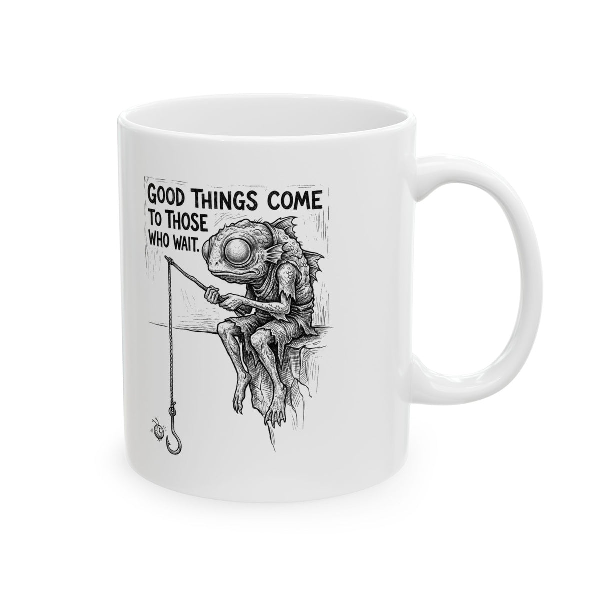 Good Things Come to Those Who Wait Ceramic Mug – 11 oz