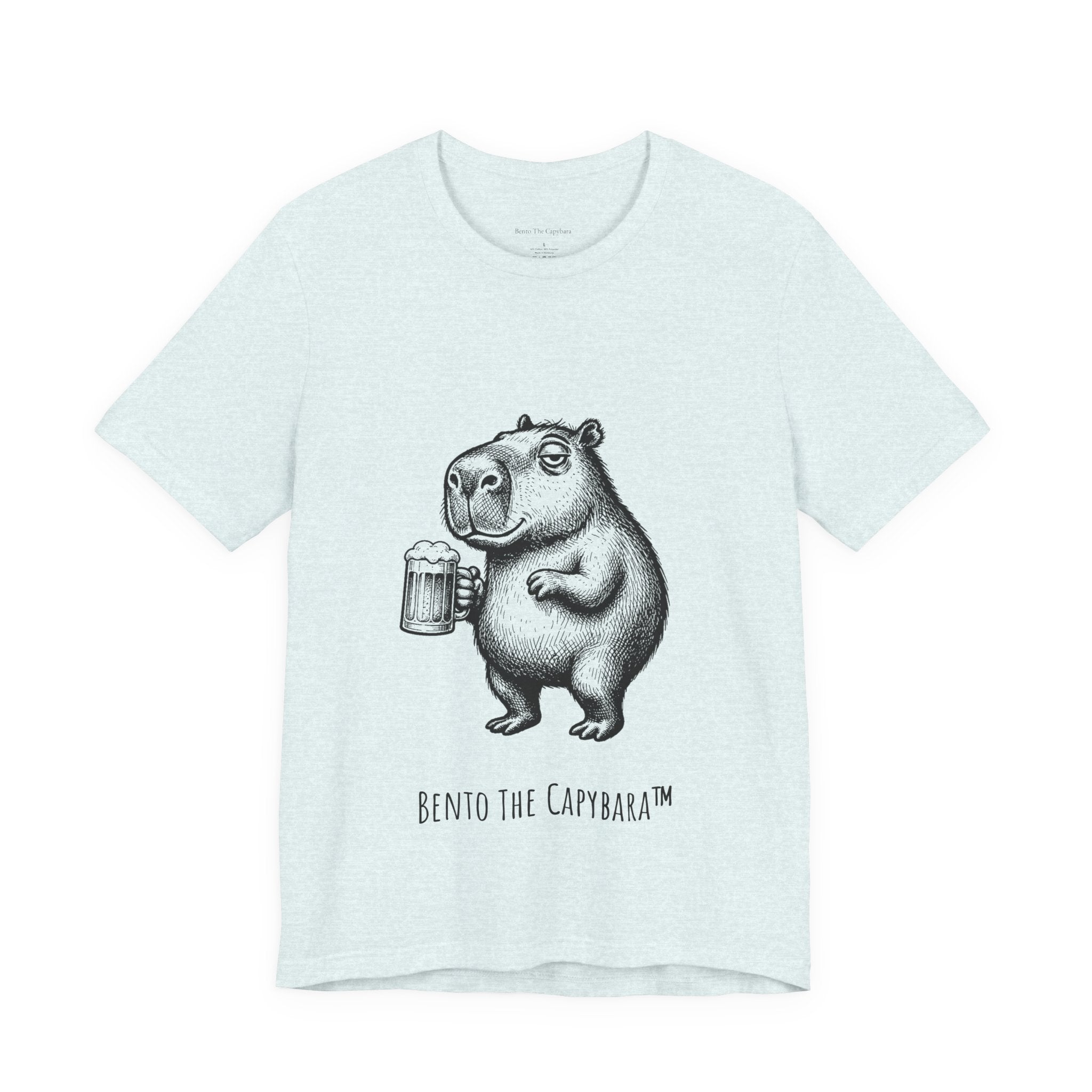 Happy Hour Capybara Men's T-Shirt Round Neck