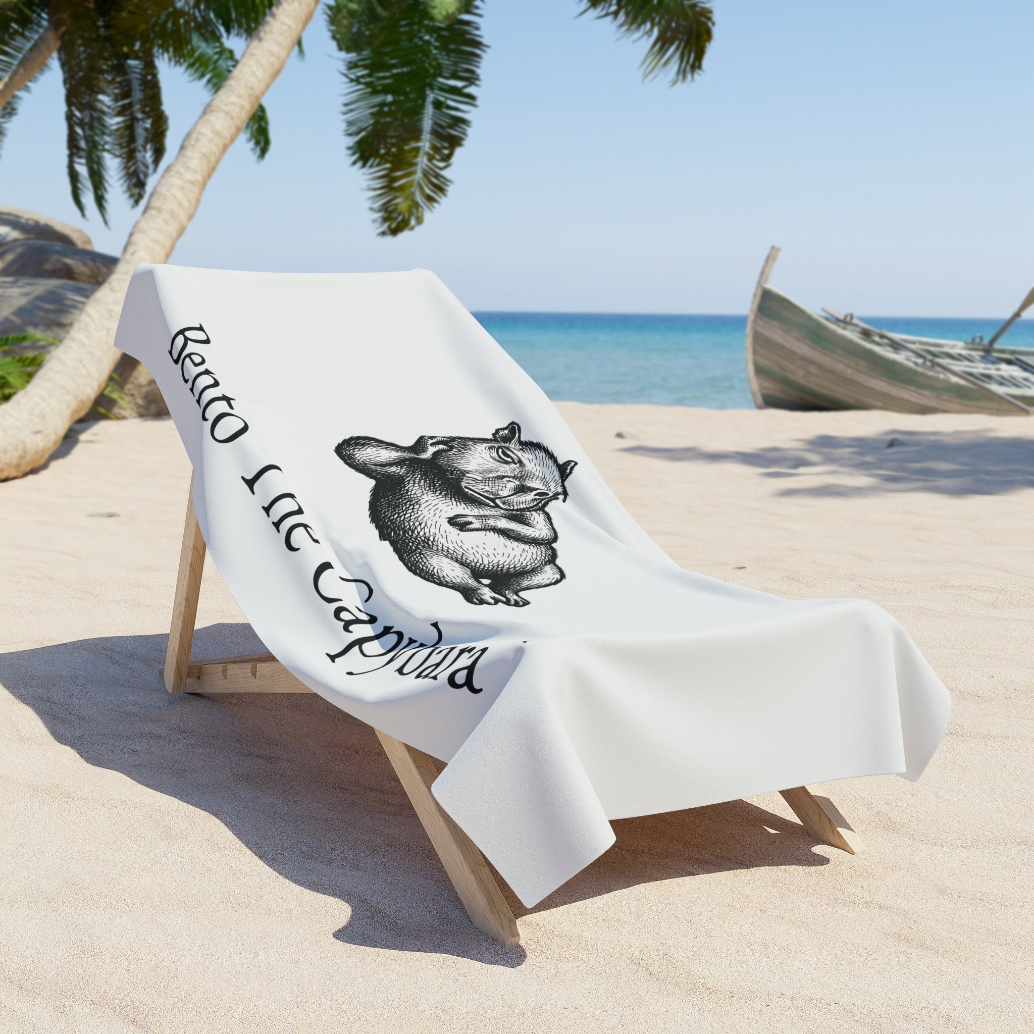 Bento The Capybara Beach Towel