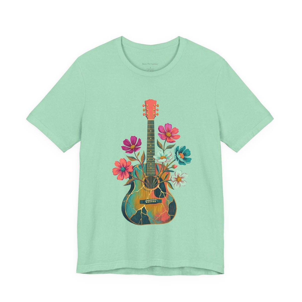 Blooming Chords — Unisex Round Neck Graphic T-Shirt