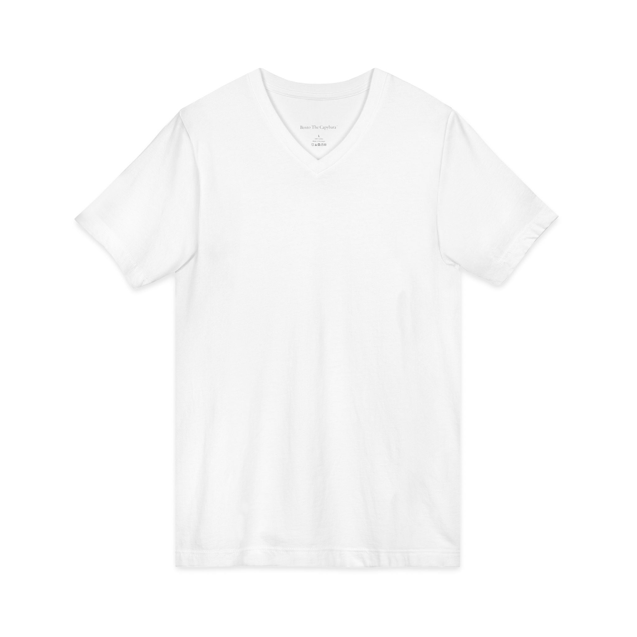 Traditional Dragon Back Print Men's V-Neck T-Shirt