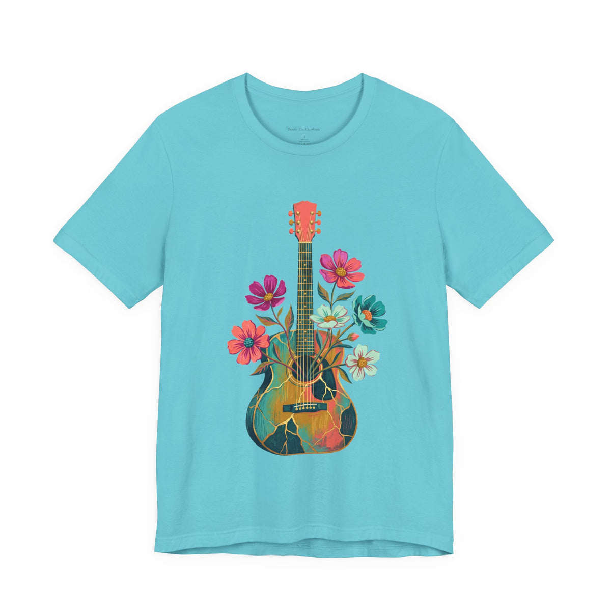 Blooming Chords — Unisex Round Neck Graphic T-Shirt