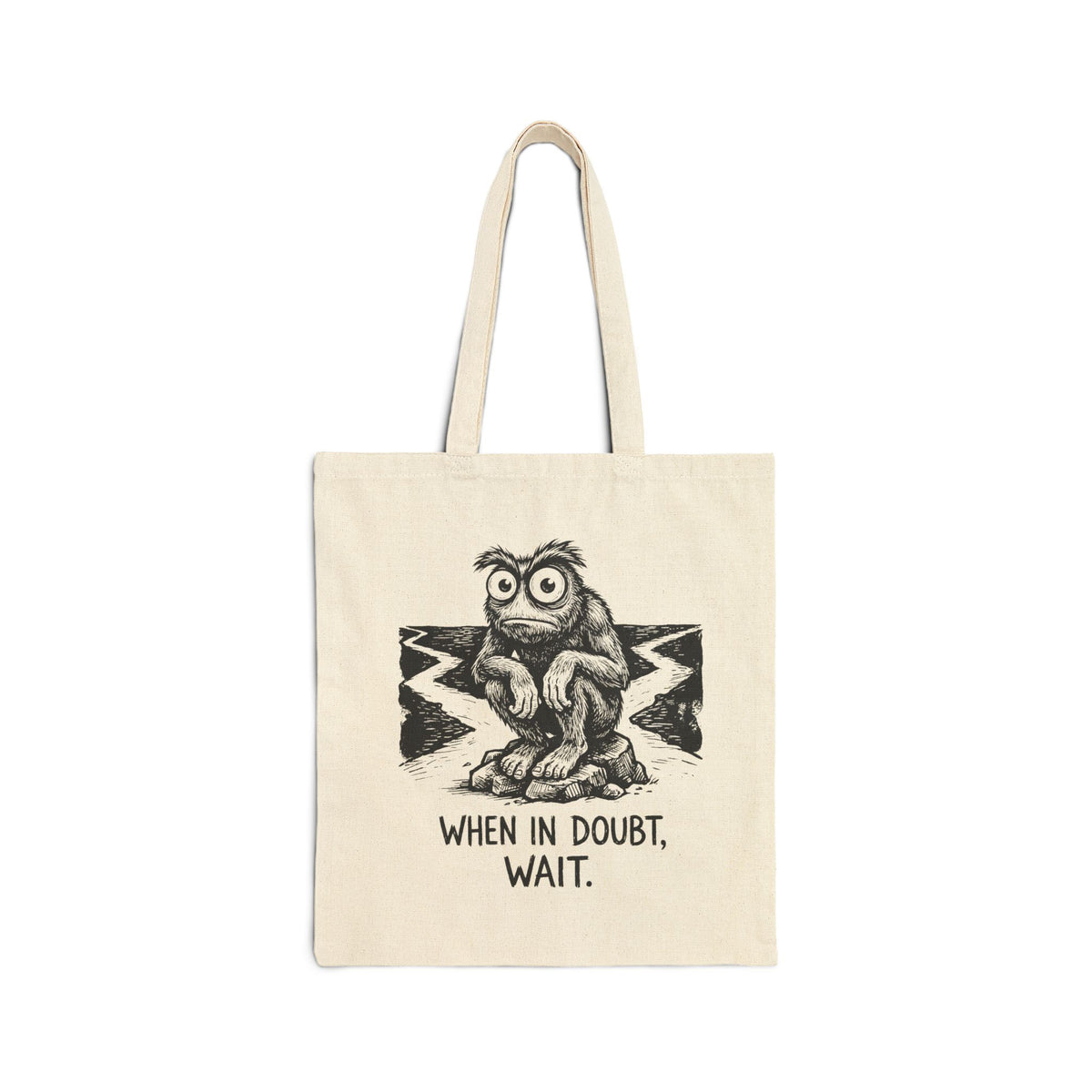 When in Doubt Cotton Canvas Tote Bag